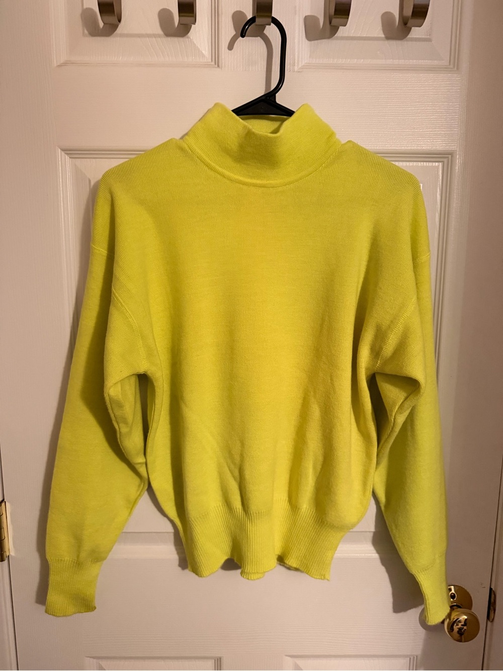 Vintage 80s Peregrine Sun Valley Neon Mock Neck Sweater EUC